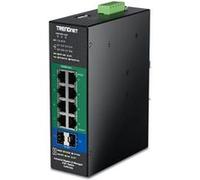 TRENDnet Commutateur industriel Gigabit L2 10 ports PoE+ DINRail 24 - 57 V, TI PG103i, 8 ports Gigabit PoE+, 2 ports SFP, 20 Gbit/s, IP40, répartiteur Ethernet, conforme NDAA et TAA