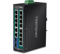 TRENDnet TI-PG162 Switch PoE+ 16 ports DIN-Rail Industrial Gigabit