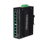 Trendnet TI-PG80B : Switch Gigabit Ethernet 8 ports RJ45 PoE/PoE+ 200W, 16 Gbit/s, 4000 MAC, Jumbo Frames 9000, -40°C à 75°C, IP30
