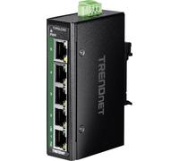 TRENDnet TI-PGLC50 Mini switch Rail DIN PoE+ Gigabit industriel à 5 ports
