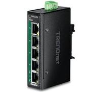 TRENDnet TI-PGLC50 - Version V1 - commutateur - industriel, mini - 4 x 10/100/1000 (PoE+) + 1 x 10/100/1000 - Montage sur rail DIN, fixation murale - PoE+ (90 W) - Conformité TAA - pour P/N: TI-S12048