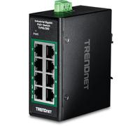 TRENDnet Commutateur TI-PGLC80 8 ports Gigabit PoE – Industriel, montage sur rail DIN, mini