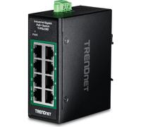 TRENDnet TI-PGLC80 Mini commutateur industriel 8 ports Gigabit PoE+ DIN-Rail