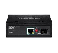 TRENDnet TI-UF11SFP - Convertisseur de média à fibre optique - 1GbE - 1000Base-T, 100Base-TX, 10Base-T - RJ-45 / SFP (mini-GBIC) - jusqu'à 40 km - Conformité TAA