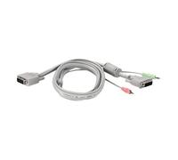 TRENDnet TK 204UK - Commutateur écran-clavier-souris/audio - 2 x KVM / audio - 1 utilisateur local - de bureau
