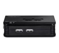 TRENDnet TK 207K - Commutateur KVM - 2 x KVM port(s) - 1 utilisateur local - de bureau G