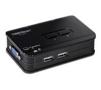 TRENDnet TK-207K - Switch KVM 2 Ports USB/VGA, TK-207K Bleu