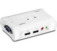TRENDnet TK 209K - Commutateur écran-clavier-souris/audio - 2 x KVM / audio - 1 utilisateur local - de bureau