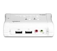 TRENDnet TK 209K - Commutateur écran-clavier-souris/audio - 2 x KVM / audio - 1 utilisateur local - de bureau G
