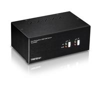 TRENDnet TK-240DP - Commutateur écran-clavier-souris/audio/USB - 2 x KVM / audio / USB - 1 utilisateur local - de bureau - Conformité TAA