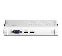 TRENDnet TK 407K - Commutateur KVM - 4 x KVM port(s) - 1 utilisateur local - de bureau G
