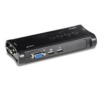 KVM 4 Ports VGA/USB, Blanc