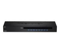 TRENDnet TK 803R - Commutateur KVM - 8 x KVM port(s) - 1 utilisateur local - Montable sur rack - Conformité TAA