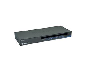 Trendnet TK-803R Switch KVM 8 Ports USB/PS/2 VGA 2048x1536 Rackable 1U Compatible Windows, Linux, Mac - Dimensions 407x165x45mm