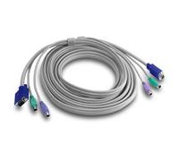TRENDnet TK C15 - Câble clavier / vidéo / souris (KVM) - PS/2, HD-15 (VGA) (M) pour PS/2, HD-15 (VGA) (M) - 4.5 m