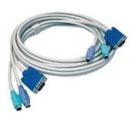TRENDnet TK C15 - Câble clavier / vidéo / souris (KVM) - PS/2, HD-15 (VGA) (M) pour PS/2, HD-15 (VGA) (M) - 4.5 m G