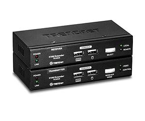 TRENDnet, TK-EX4, Kit d'extension KVM VGA USB, Étendez les commandes du clavier/vidéo/souris, jusqu'à 100 mètres (328 pieds)