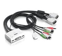 TRENDnet TK TK-214i - Commutateur écran-clavier-souris/audio - 2 x KVM / audio - 1 utilisateur local - de bureau G