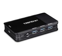 TRENDnet, TK-U404, Commutateur de partage USB 3.1 4 ports pour ordinateur, partage de clés USB, scanners, imprimantes, souris, clavier, compatible Windows et Mac