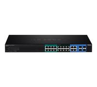 TPE 204US - Commutateur - intelligent - 8 x 10/100/1000 (UPOE) + 8 x 10/100/1000 (PoE+) + 4 x SFP Gigabit partagé - Montable sur rack - UPOE (370 W)