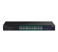 TRENDnet TPE 30284 - Commutateur - intelligent - 24 x 10/100/1000 (PoE+) + 4 x 10 Gigabit SFP+ - Montable sur rack - PoE+ (370 W) - CA 100 - 240 V - Conformité TAA G