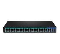 TRENDnet TPE 5240WS - Commutateur - intelligent - 48 x 10/100/1000 (PoE+) + 4 x SFP Gigabit combiné - Montable sur rack, de bureau - PoE+ (370 W) - CA 100 - 240 V - Conformité TAA G