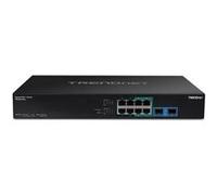 TRENDnet TPE BG102G - Commutateur - non géré - 8 x 10/100/1000 (PoE++) + 4 x 10/100/1000 (PoE+) + 2 x SFP - Montable sur rack - PoE++ (240 W) - CA 100 - 240 V - Conformité TAA G
