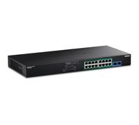 TRENDnet TPE-BG182g Commutateur Gigabit 470-W-PoE++ 18 Ports PoE + 95 W + 8 Ports PoE + 30 W + 2 emplacements Gigabit SFP 470 W, 1U 19"