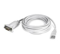 TRENDnet TU-S910 Adaptateur USB vers série, 3 m (10 Pieds), convertisseur série USB vers RS-232, Compatible Windows et Mac, Blanc