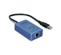 Trendnet TU2-ET100 Adaptateur Réseau USB 2.0 Ethernet 10/100Mbps - RJ-45, Standards IEEE 802.3/802.3u, Support Windows/macOS, Alimentation USB, Plug & Play