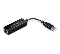 TRENDnet, TU2-ET100, Adaptateur USB 2.0 vers Fast Ethernet, Compatible Windows et Mac OS, débit Ethernet Duplex intégral 200 Mbit/s, Noir