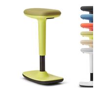 Trendoffice to-swift Tabouret debout avec fonction bascule, antidérapant, ergonomique et réglable en hauteur (50-75 cm) pour une assise saine et active, par Dauphin (jaune citron)