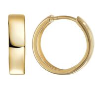 trendor Boucles d'oreilles créoles pour femme, argent sterling | Boucles d'oreilles créoles à charnière en argent sterling plaqué or, une idée cadeau élégante pour femme