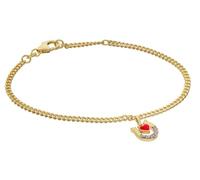 trendor Bracelet enfant avec fer à cheval et cœur, argent sterling 925