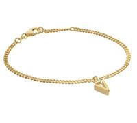 trendor Bracelet pour fille avec lettre V, argent 925 plaqué or, 21602-V
