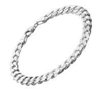 trendor Bracelet pour homme, argent 925, maille gourmette, 7,8 mm 23 cm