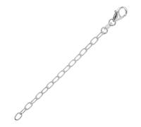 trendor Chaîne d'extension en argent 925 rhodié avec ancre large de 7 cm - Chaîne d'extension de qualité supérieure pour femmes et hommes - Motif d'ancre large attrayant 21666