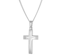 trendor Collier avec pendentif croix pour femmes et adolescentes, 40 cm