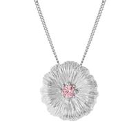 trendor Collier pour femme avec feuille de lotus argent 925 rhodié 45 cm