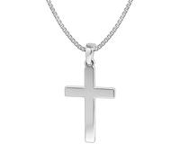 trendor Collier pour homme avec pendentif croix, argent 925 35844