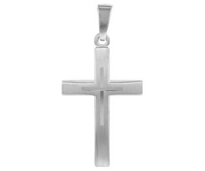 trendor Pendentif croix pour femmes et adolescentes, argent 925