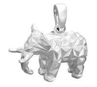 trendor Pendentif éléphant, style origami, argent sterling 925, 31060