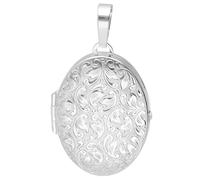 trendor Pendentif médaillon, argent sterling 925, ovale, 31 x 23 mm, 21571