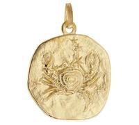 trendor Pendentif signe astrologique Cancer, argent sterling 925 plaqué or