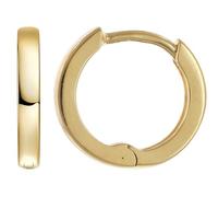 trendor Petites boucles d'oreilles créoles, argent sterling 925 plaqué or, 12 mm de diamètre, pour femmes, hommes et enfants, argent sterling, idée cadeau 21736