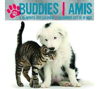 Trends International Calendrier mural bilingue 2017 Septembre 2016 à Décembre 2017 29,2 cm x 29,2 cm Buddies/Amis