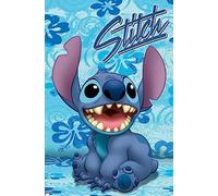Trends International Disney Poster mural Lilo et Stitch assis 34 x 22,4 W Version sans cadre