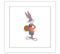 Trends International Gallery Pops Poster mural Space Jam - Bugs Bunny - 30,5 x 30,5 cm, version encadrée blanche
