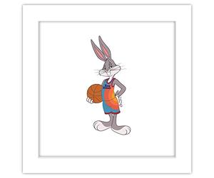 Trends International Gallery Pops Poster mural Space Jam - Bugs Bunny - 30,5 x 30,5 cm, version encadrée blanche