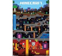 Trends International Minecraft Poster mural Worldly 56,8 x 86,4 cm Version sans cadre